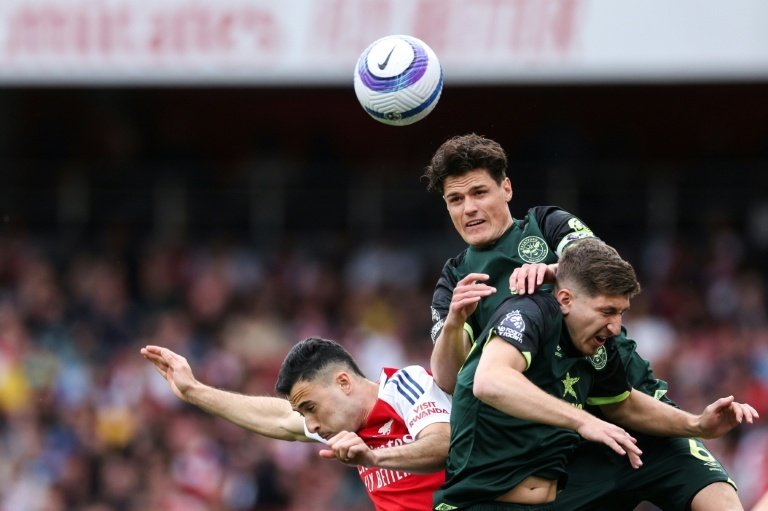 Nørgaard a rejoint Arsenal pour un montant initial annoncé de 10 millions de livres sterling. AFP