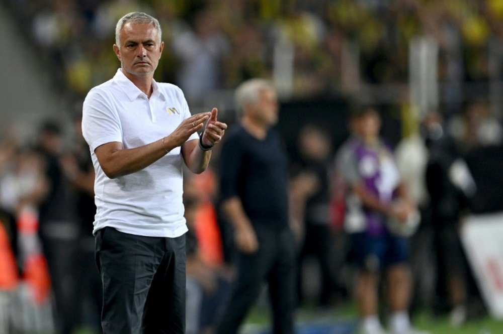Mourinho watched his team go out of the UCL in the third qualifying round. AFP
