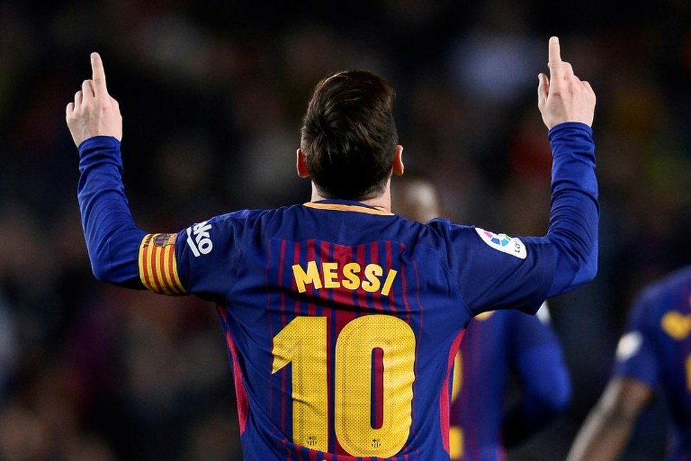 Messi's name is now trademarked. AFP