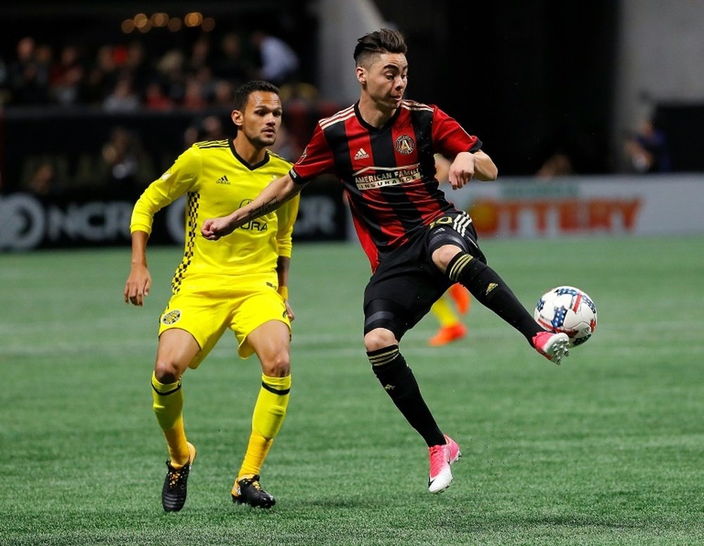Almiron has attracted interest from a lot of teams in Europe. AFP
