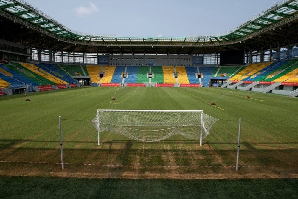 The Port-Gentils stadium ahead of the 2017 Africa Cup of Nations tournament in Gabon. AFP