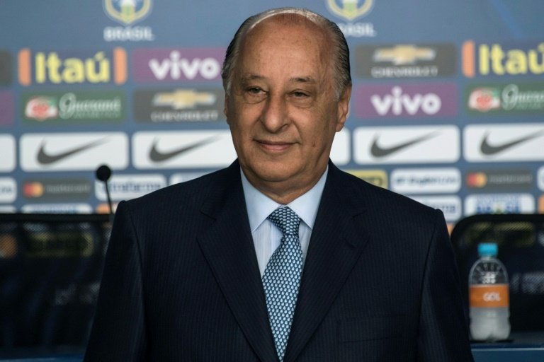 Marco Polo Del Nero has been banned from football for life. AFP