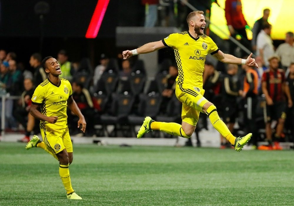 Crew rip New York City 4-1 in MLS playoffs