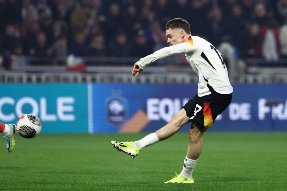 Wirtz shot to open the scoring for Germany against France with just seven seconds played. AFP