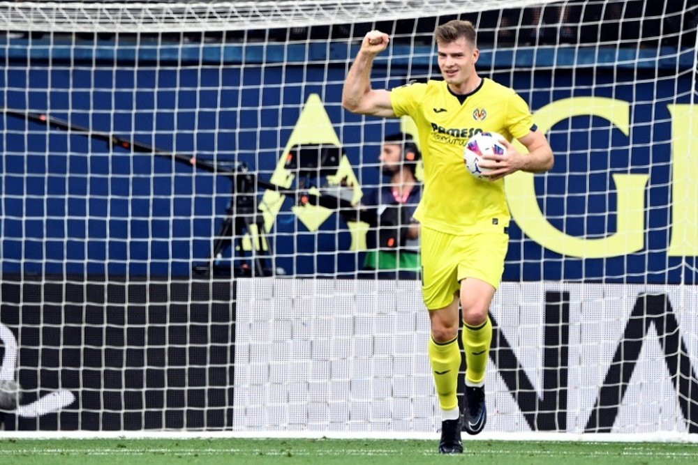 Sorloth leads the race for the golden boot by two goals going into the final weekend. AFP