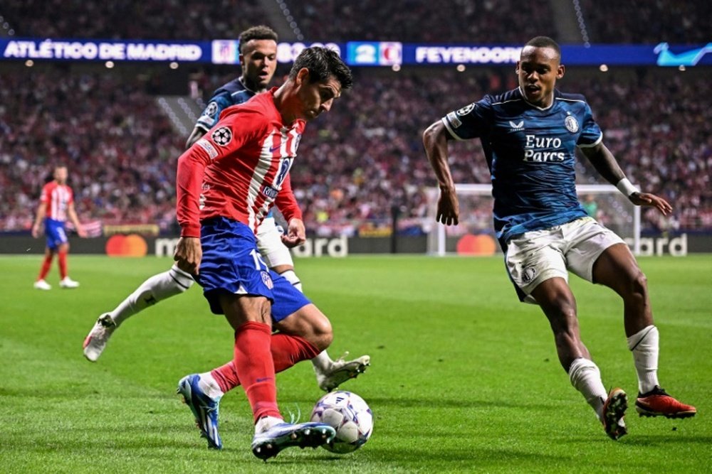 Morata has scored 7 goals for Atletico this season so far. AFP