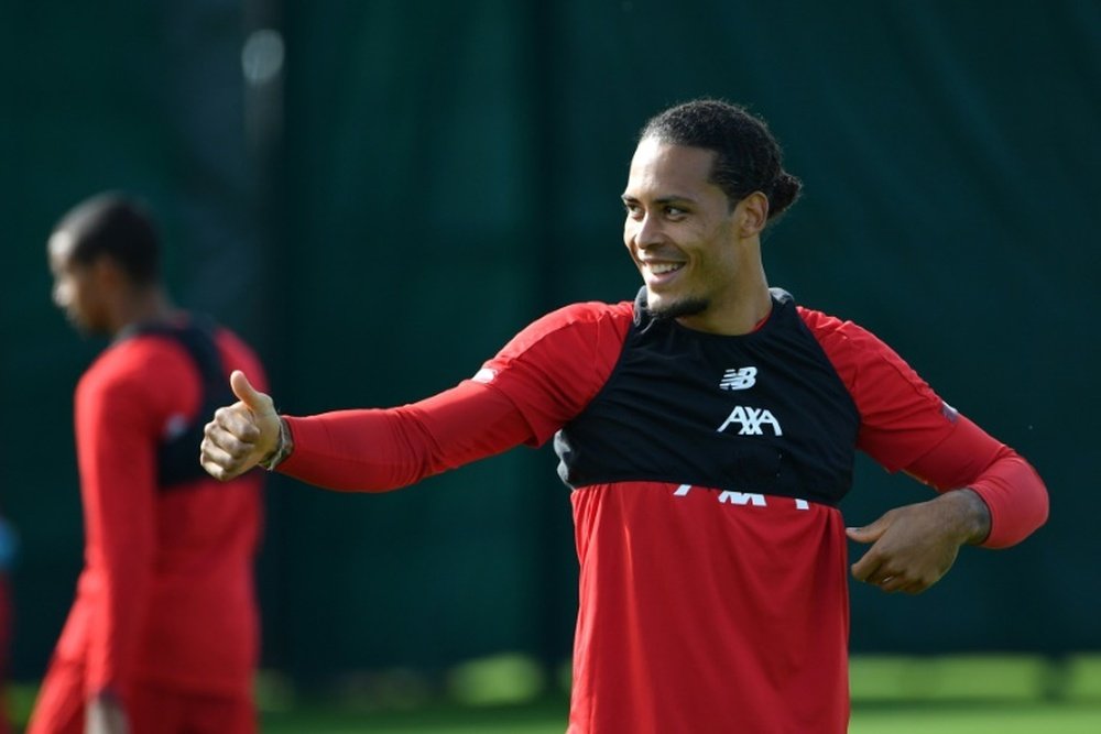 Van Dijk is in the running for The Best Player award. AFP