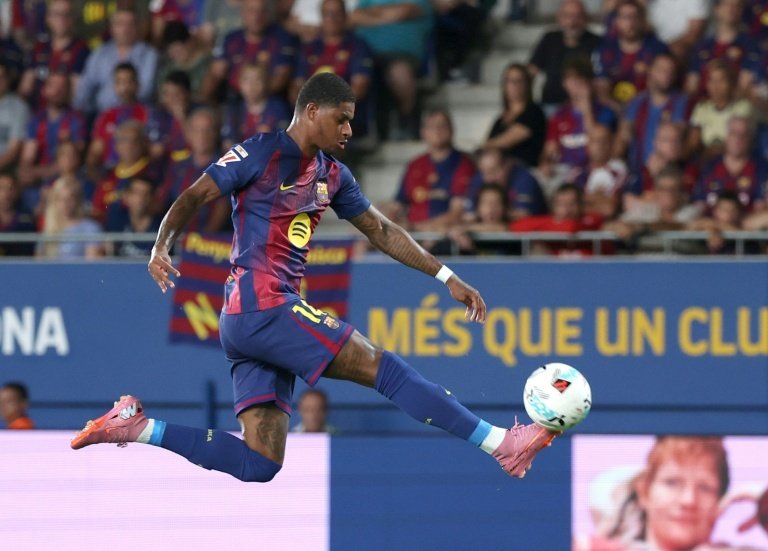 Rashford is hoping to relaunch his career at Barcelona. AFP