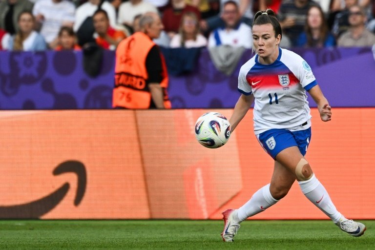 Lauren Hemp impressed during Englands 4-0 thumping of the Netherlands. AFP