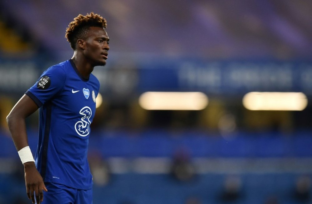 Tammy Abraham has yet to sign a new contract at Chelsea. AFP