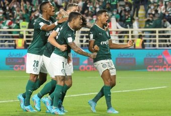 Dudu scored as Palmeiras defeated Al-Ahly 2-0 in the Club WC semi. AFP