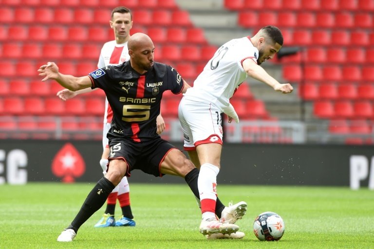 Steven Nzonzi most recently played on loan for Rennes before his move to Qatar. AFP