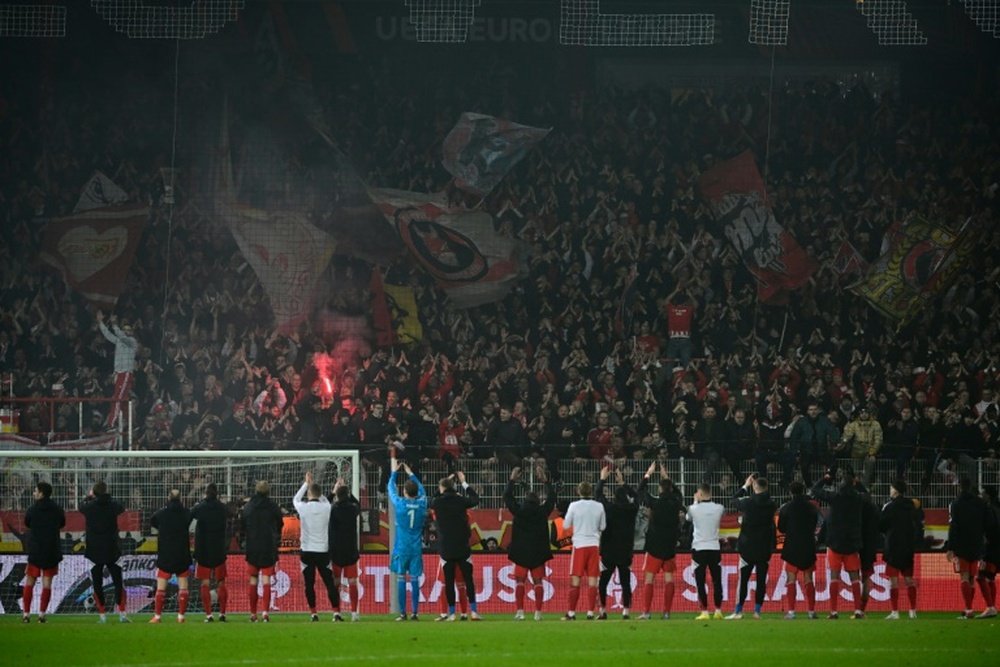 Union sit alongside Bayern and Dortmund atop the Bundesliga. AFP