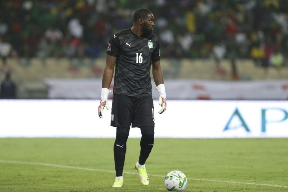 Ivory Coast goalkeeper Sylvain Gbohouo will miss the Africa Cup of Nations due to a doping ban. AFP