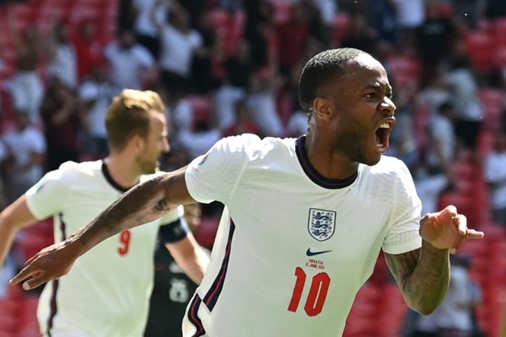Sterling breaks major tournament duck in Wembley 'back garden'