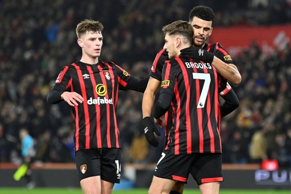 Bournemouth are the first team into the FA Cup fifth round this season. AFP
