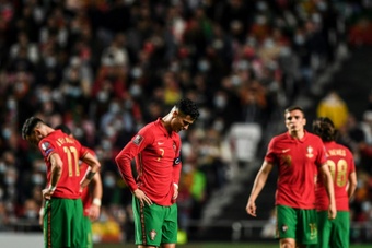 Portugal missed out on automatic qualification in a dramatic defeat by Serbia. AFP