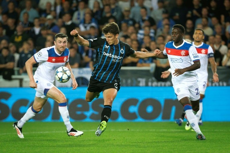 Rangers bowed out of the Champions League play-offs on Wednesday with a humiliating 6-0 defeat at the hands of Club Brugge which piles further pressure on manager Russell Martin, while Benfica secured a place in the competition proper at the expense of Jose Mourinho's Fenerbahce.