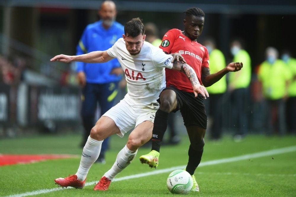 Spurs draw in the first ever Conference League game. AFP