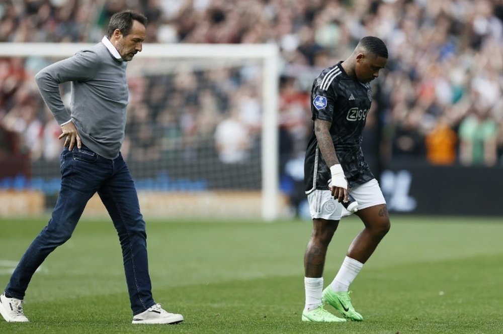 Steven Bergwijn summed up Ajax's humiliation against Feyenoord. AFP