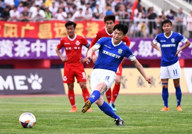 44-year-old becomes oldest goal-scorer in Chinese professional football history