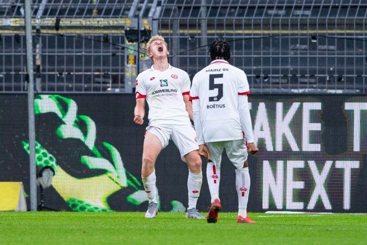 Burkardt edges Mainz towards safety with shock win at Dortmund