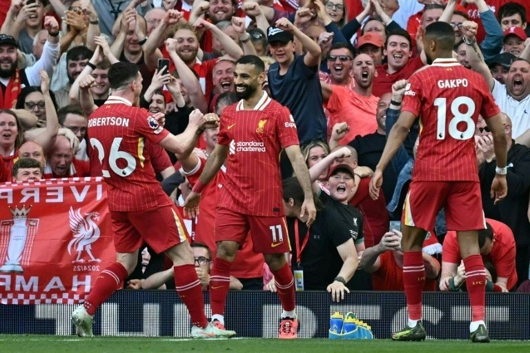 African players in Europe: Salah on target, takes selfies as Reds seal title