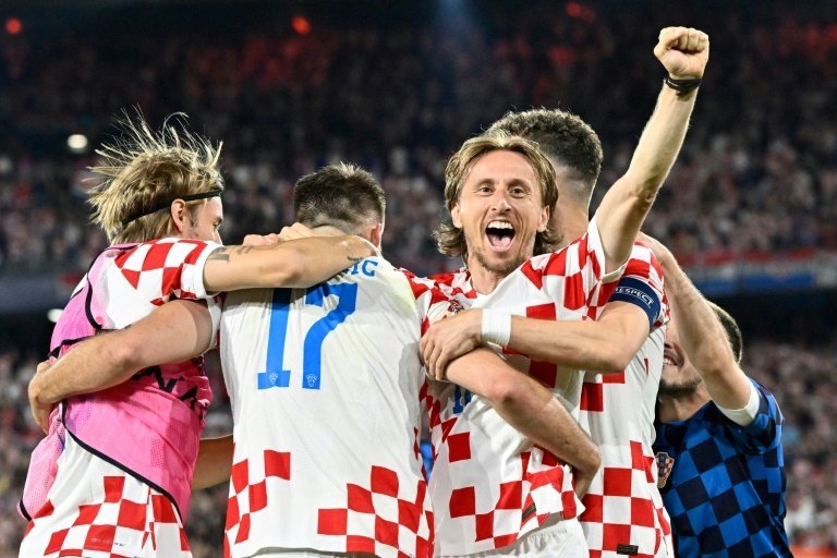 Modric converted a penalty to help fire Croatia into the Nations League final. AFP