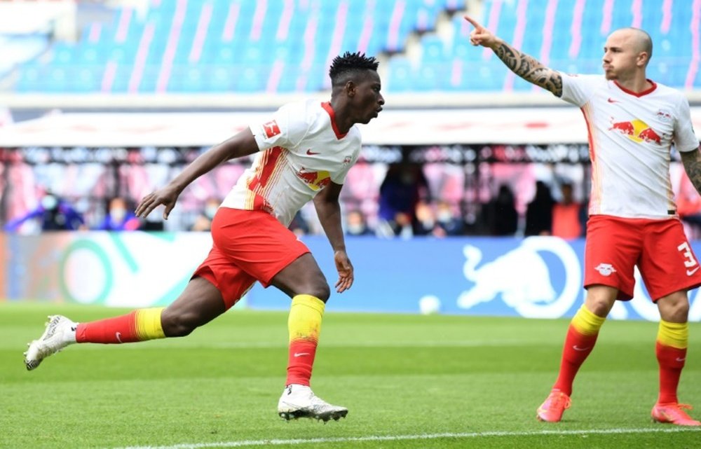Amadou Haidara (L) opened the scoring for the hosts. AFP