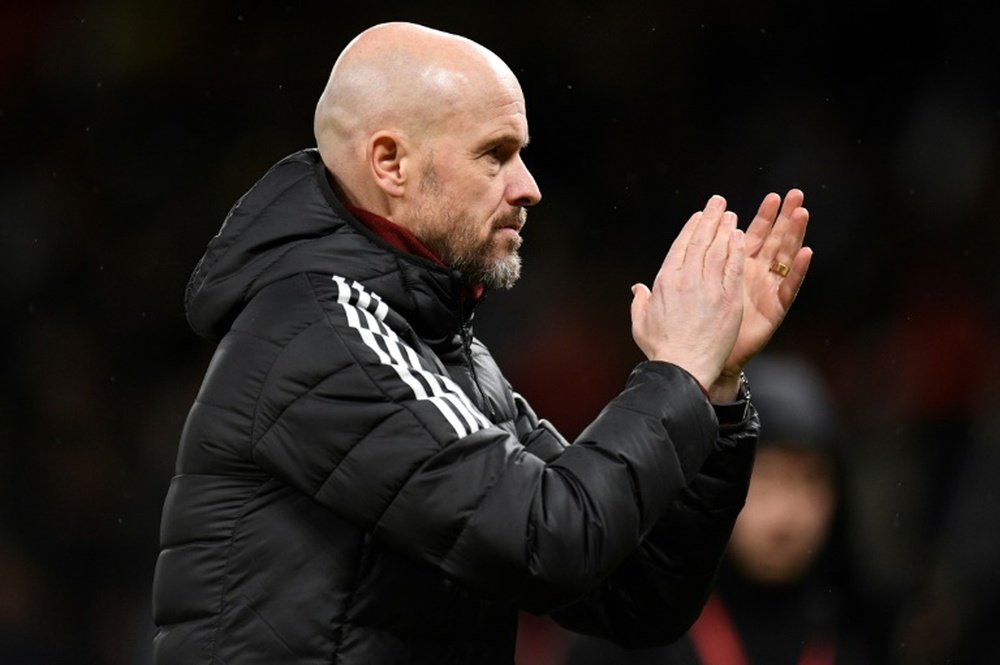 Ten Hag is aiming to end Manchester United's long trophy drought. AFP