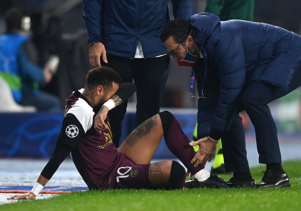 Neymar is injured again. AFP