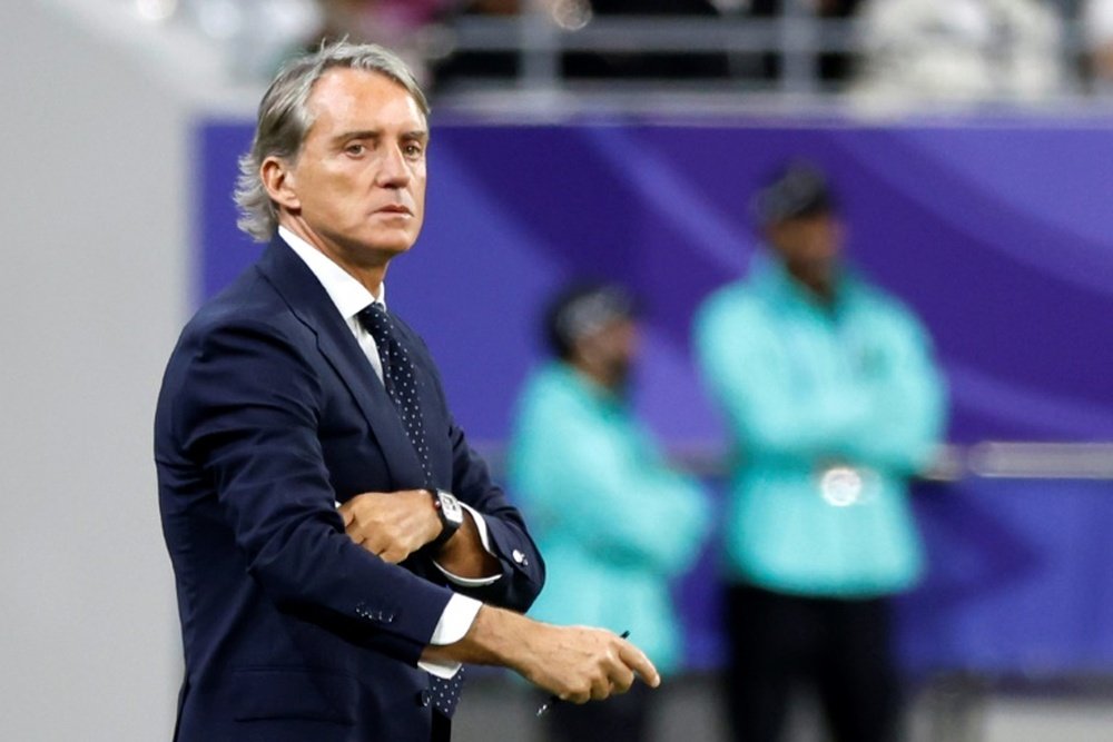 Mancini took over ambitious Saudi Arabia in August last year. AFP