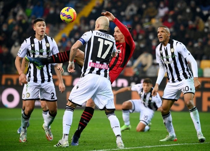 Ibra saves point for Milan at Udinese, Juve held at Venezia