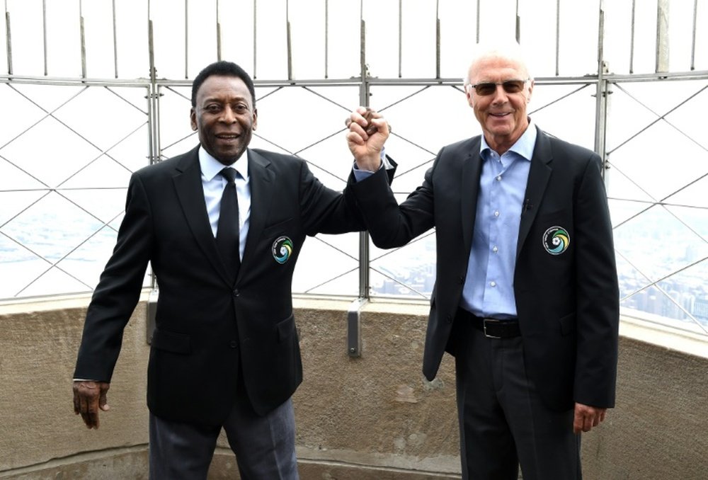 Pele won a North American Soccer League championship. AFP