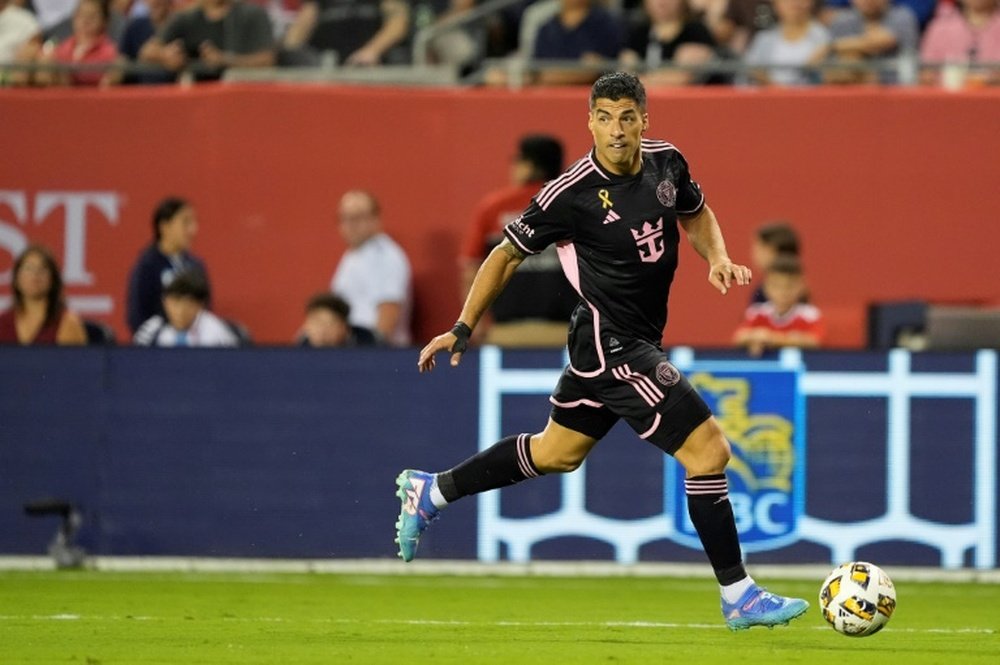 Luis Suarez scored twice for Inter Miami in their 4-1 MLS win at Chicago Fire on Saturday. AFP