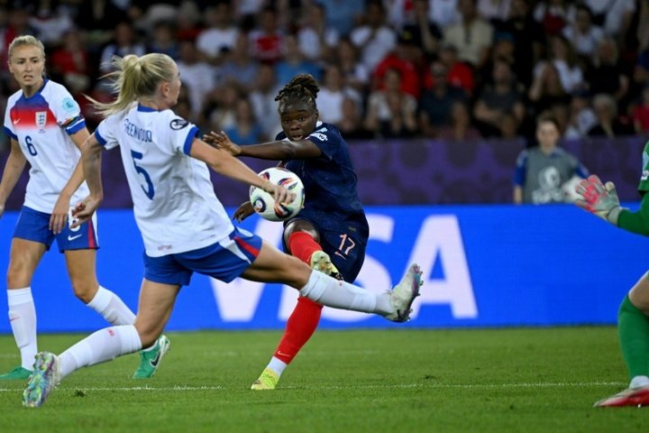 Baltimore scored Frances second goal against England. AFP