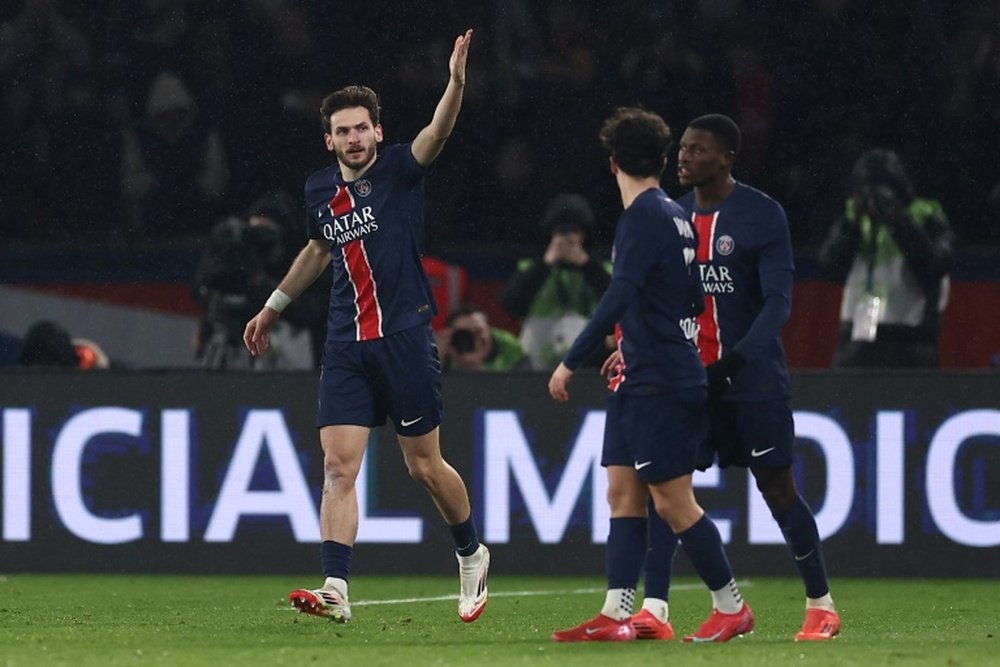 Kvaratskhelia scored his first Paris Saint-Germain goal. AFP