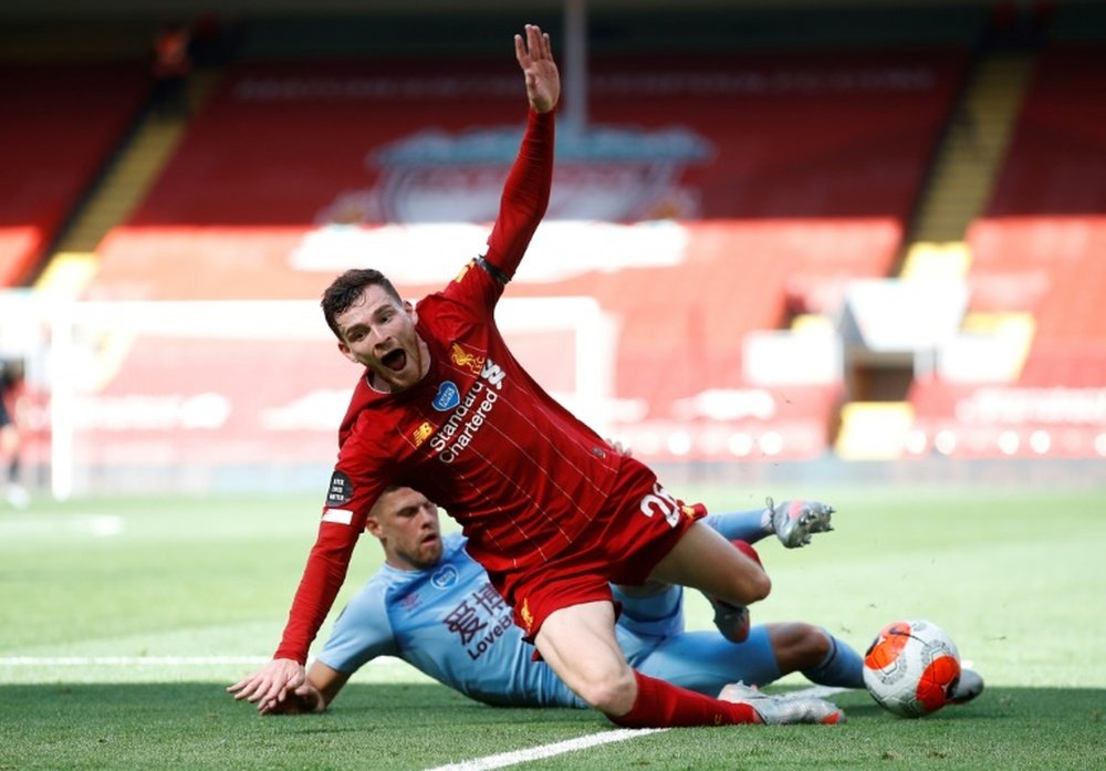 Liverpool drew 1-1 with Burnley. AFP