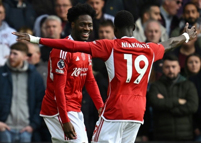 Aina scored his first goal for Nottingham Forest at the weekend. AFP