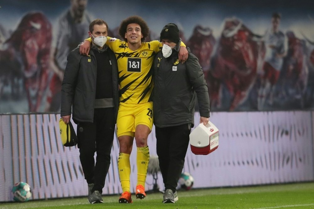 Axel Witsel will be out of action for several months. AFP