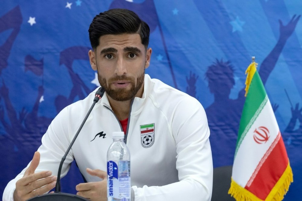 Jahanbakhsh says Iranian players are focusing on the football at the WC. AFP