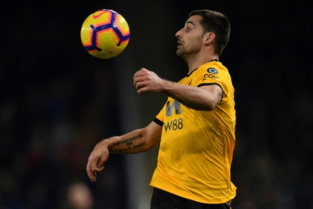 Jonny Otto signs for Wolves after spending the first half of the season at Molineux. AFP