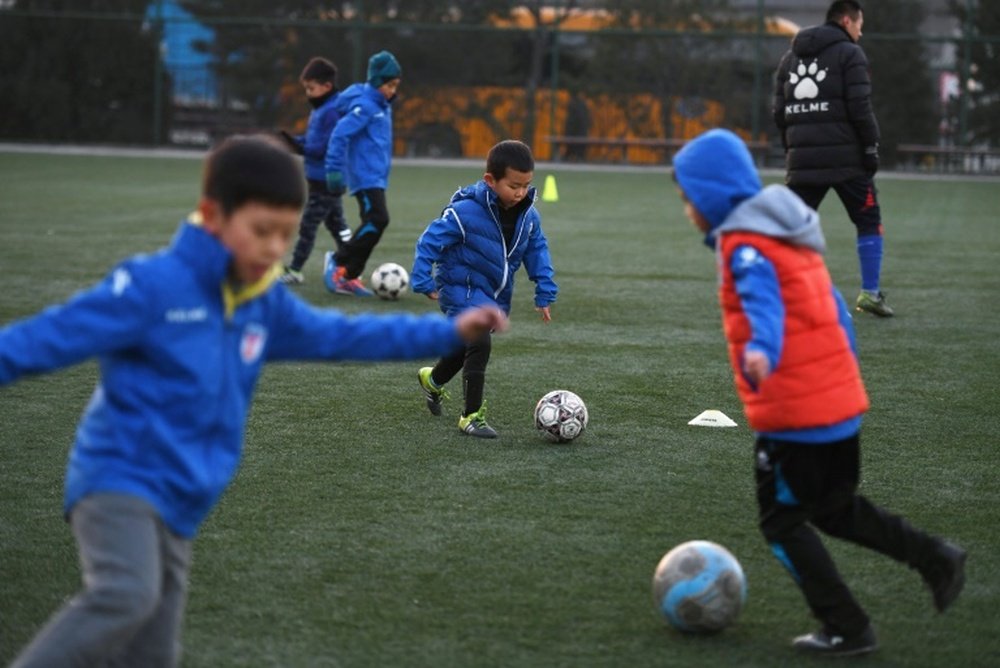 China has ambitions of being a footballing superpower. AFP