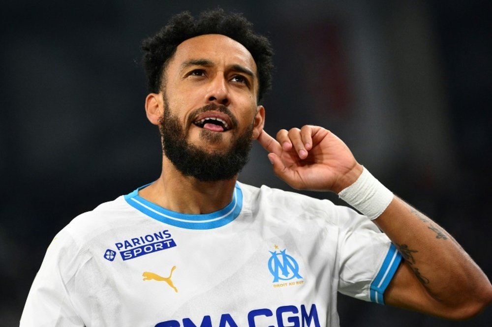 Aubameyang is the all-time top scorer in the Europa League. AFP
