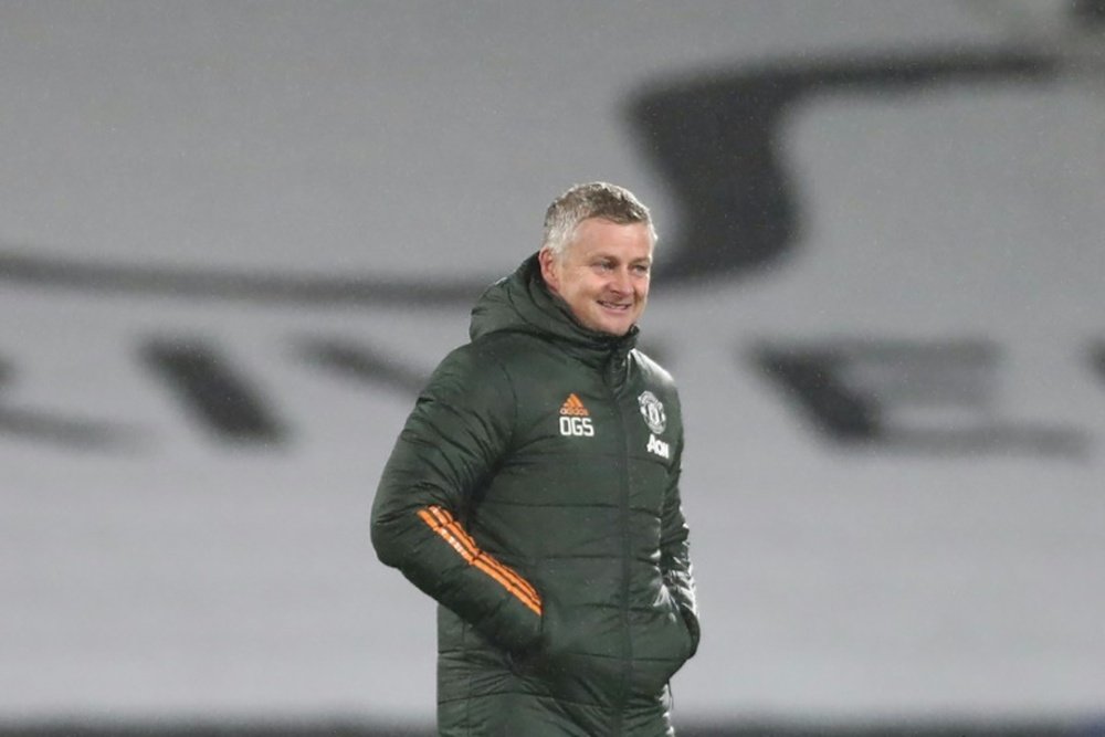 Solskjaer wants United to follow his FA Cup example. AFP