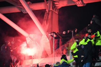 Lyon cup match in Paris abandoned after crowd trouble. AFP