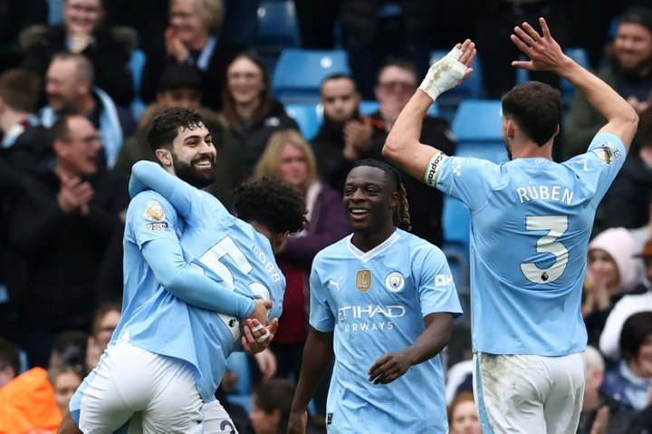 City hold the destiny of the Premier League title in their hands. AFP