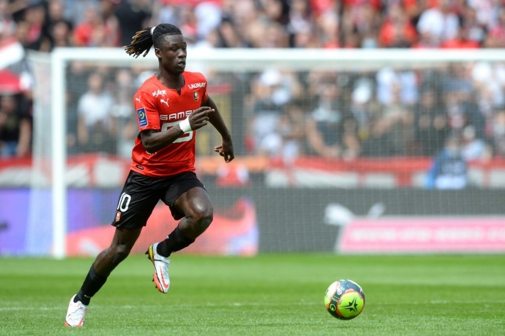 Eduardo Camavinga made his senior Rennes debut in April 2019. AFP