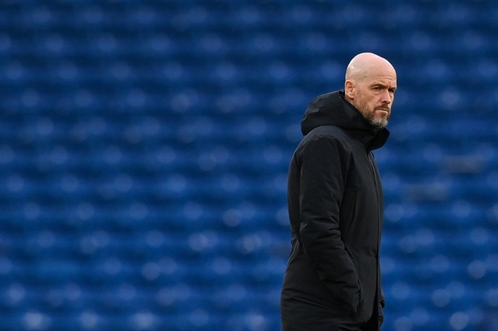 Ten Hag is under growing pressure at Manchester United. AFP