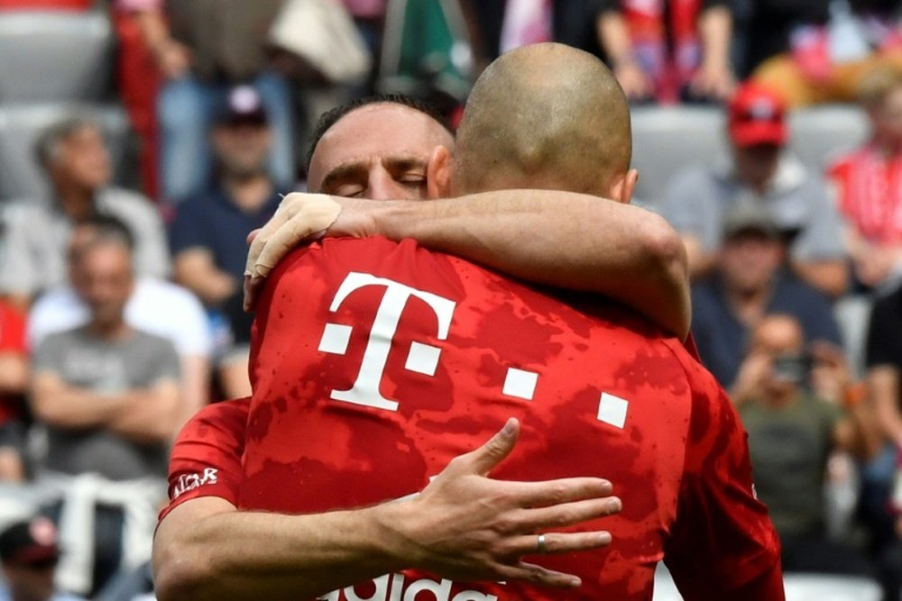 Robben and Ribery played their last game for Bayern on Saturday. AFP
